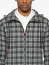 plaid hooded shirt