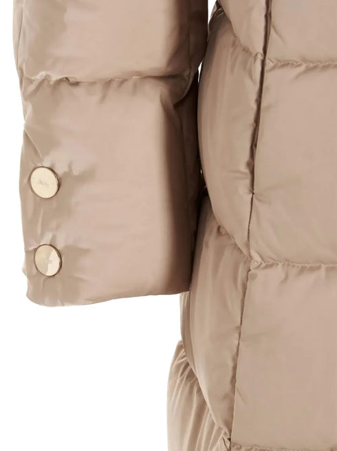 hooded zip-up padded coat