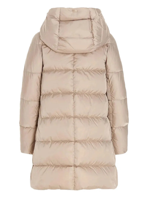 hooded zip-up padded coat