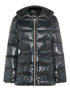 hooded belted coat