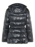 hooded belted coat