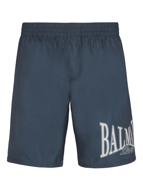College-logo swim shorts