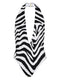 zebra-print swimsuit