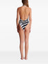 zebra-print swimsuit