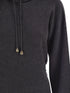 ribbed-knit hooded jumper