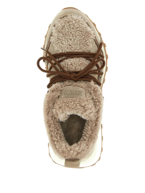 monile fur-lined trainers