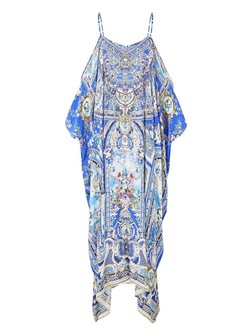 Ottoman Opulence silk maxi dress