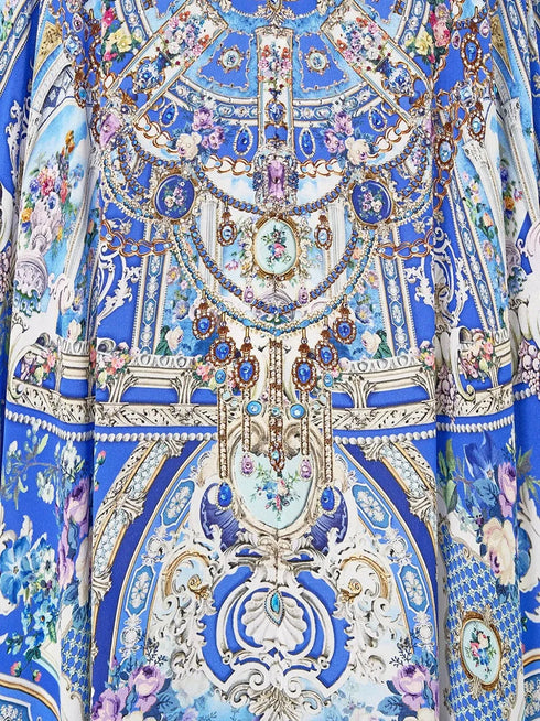 Ottoman Opulence silk maxi dress