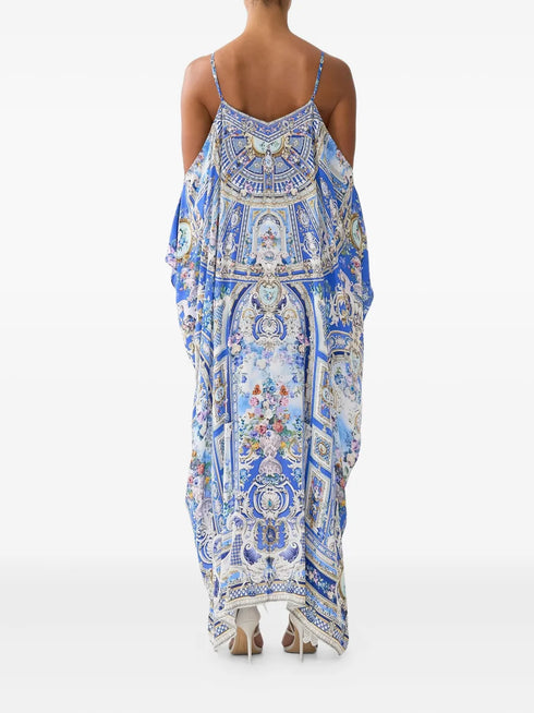 Ottoman Opulence silk maxi dress