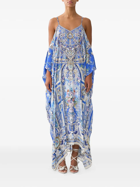 Ottoman Opulence silk maxi dress