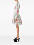 Bazaar Blooms frilled mini dress