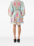 Bazaar Blooms frilled mini dress