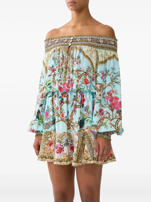 Sultans And Queens off-the-shoulder mini dress