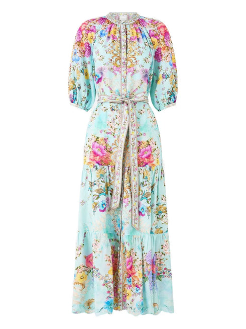 Bazaar Blooms midi shirt dress