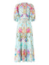 Bazaar Blooms midi shirt dress