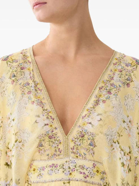 Darling Buds V-neck maxi dress