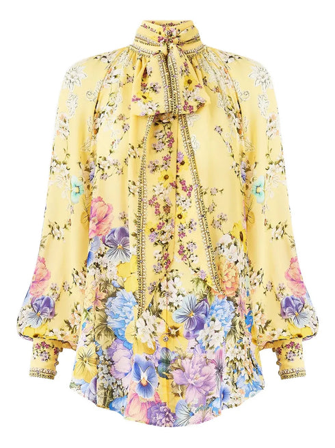 Darling Buds pussy-bow blouse