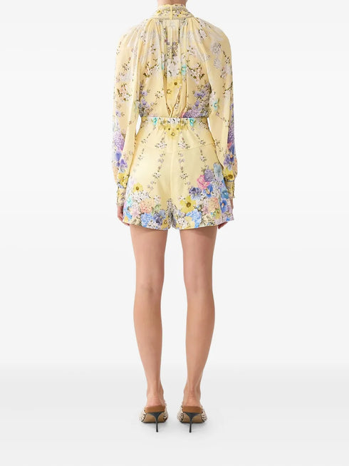 Darling Buds pleated shorts