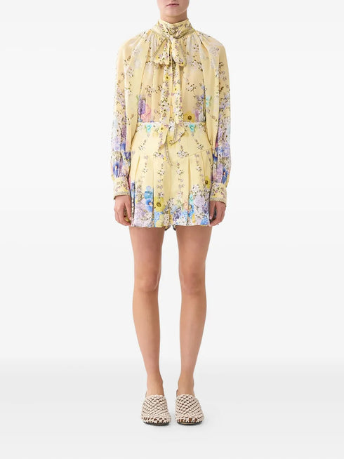 Darling Buds pleated shorts