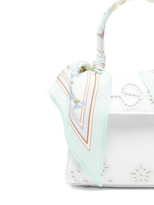 floral top handle mini bag