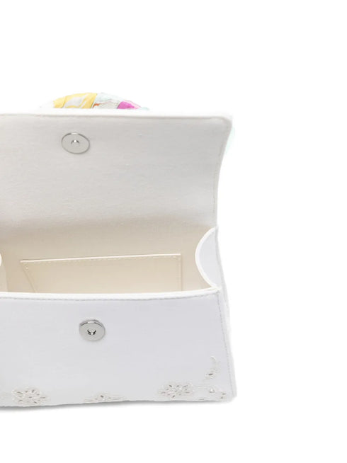 floral top handle mini bag