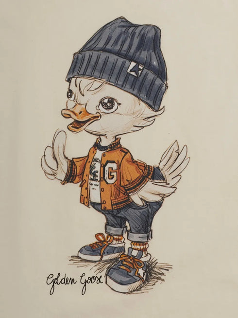 cartoon print T-shirt