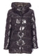 press-stud fastening hooded coat