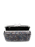 chainmail crystal-embellished mini clutch bag