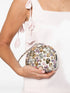 crystal-embellished mini clutch bag