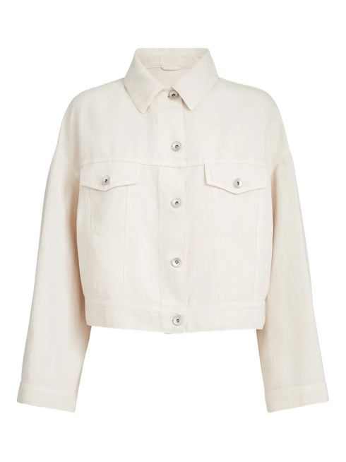 monili-embellishment button-up jacket