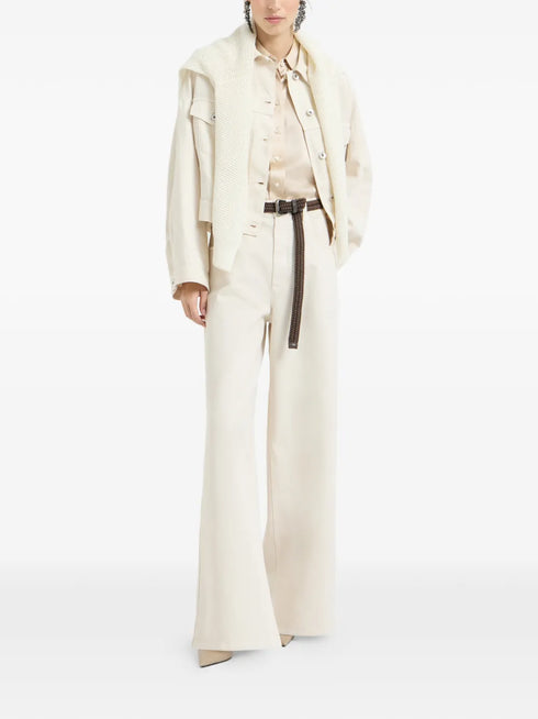 monili-embellishment button-up jacket