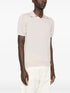 knitted cotton polo shirt