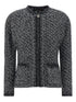 sequin-effect tweed jacket