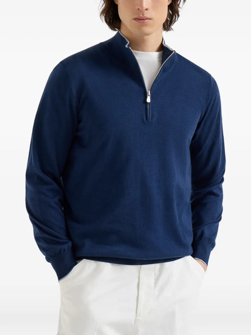 half-zip sweater
