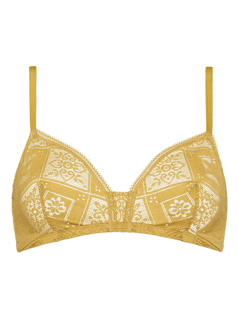 mosaic wireless triangle bra