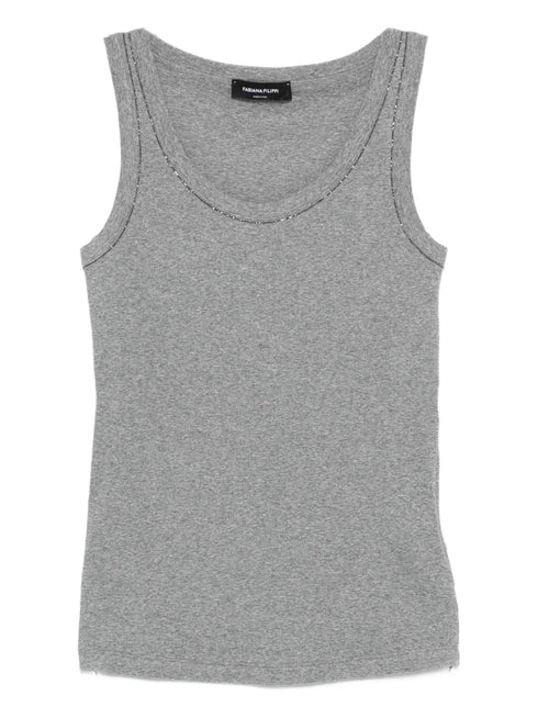scoop-neck tank top