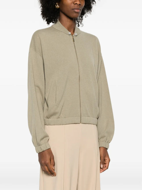 zip-fastening cardigan