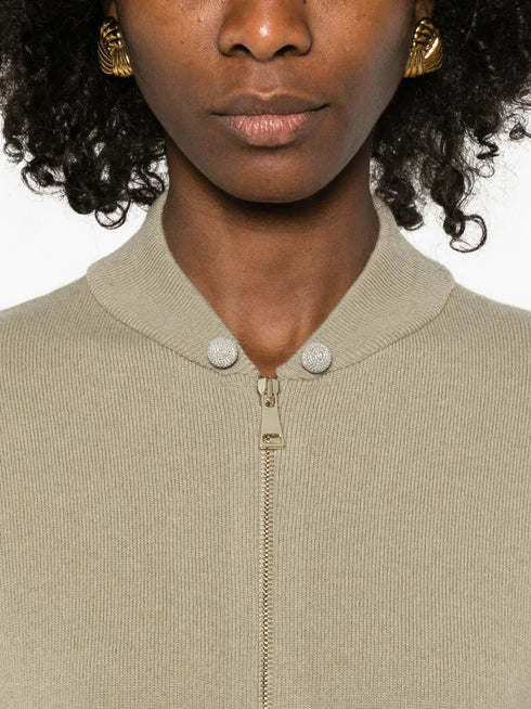 zip-fastening cardigan