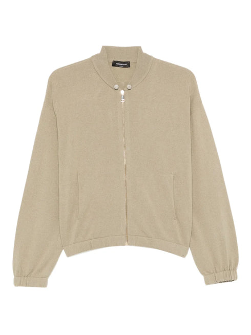 zip-fastening cardigan