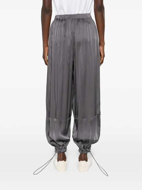 drawstring pleated pants