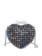 heart-shaped mini clutch bag