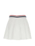 striped-trim A-line mini skirt