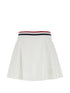 striped-trim A-line mini skirt