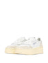 platform panelled sneakers