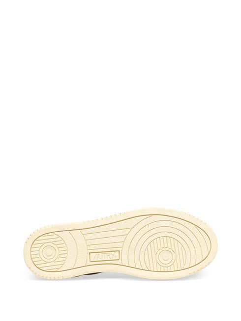 platform panelled sneakers