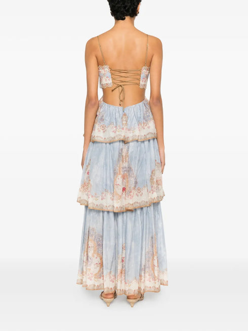 Daylight tiered floral-print maxi dress