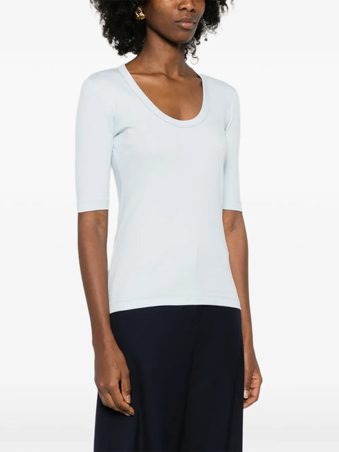 scoop-neck T-shirt