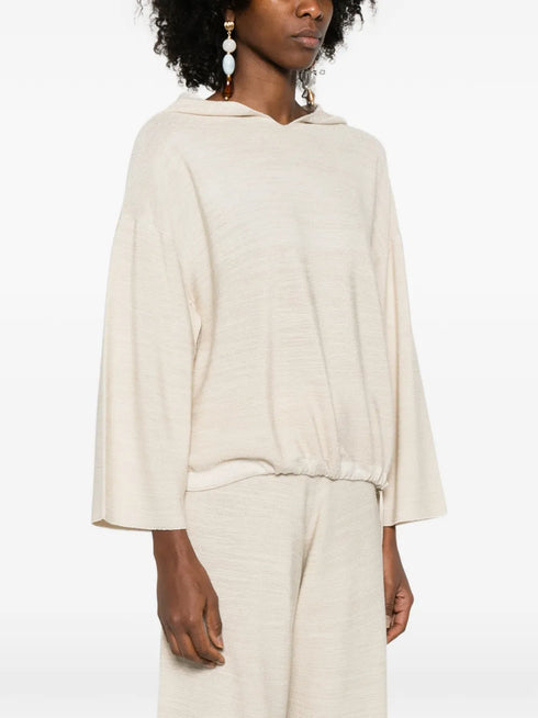 drawstrings-hem sweater