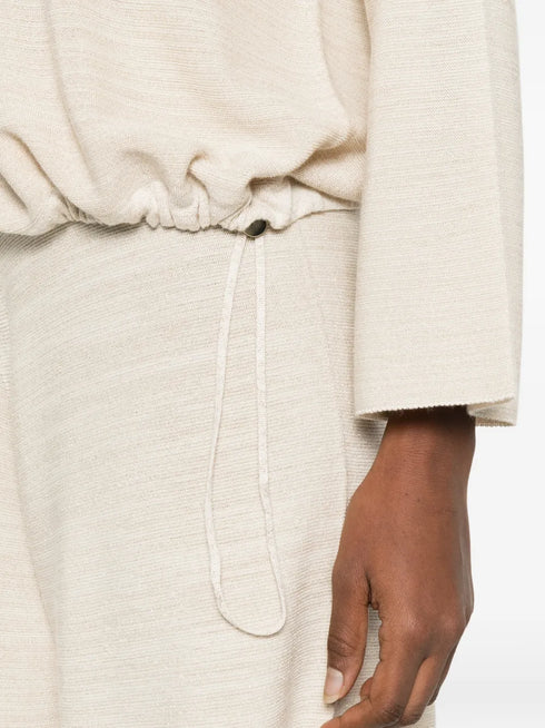 drawstrings-hem sweater