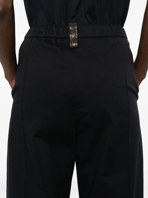 elastic-waist trousers